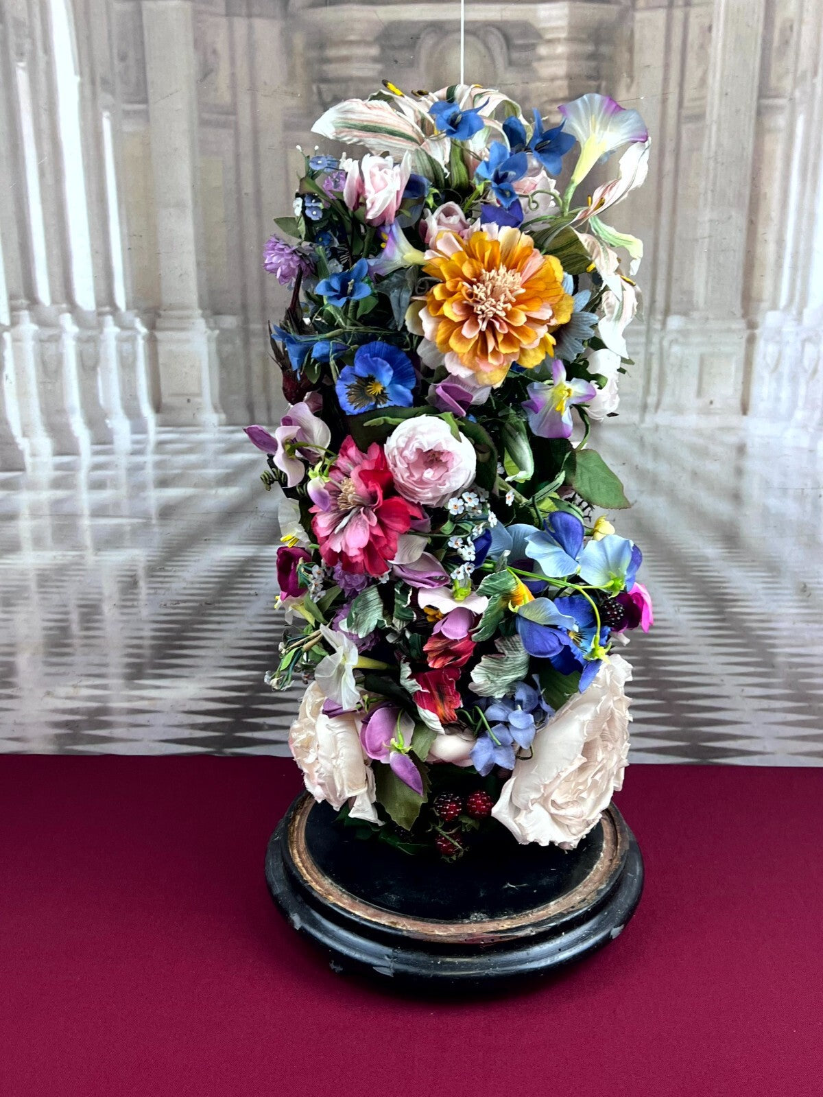 Globe De Mariee Hochzeit Andenken Frankreich Napoleon Iii Stil Blumen rund 59cm