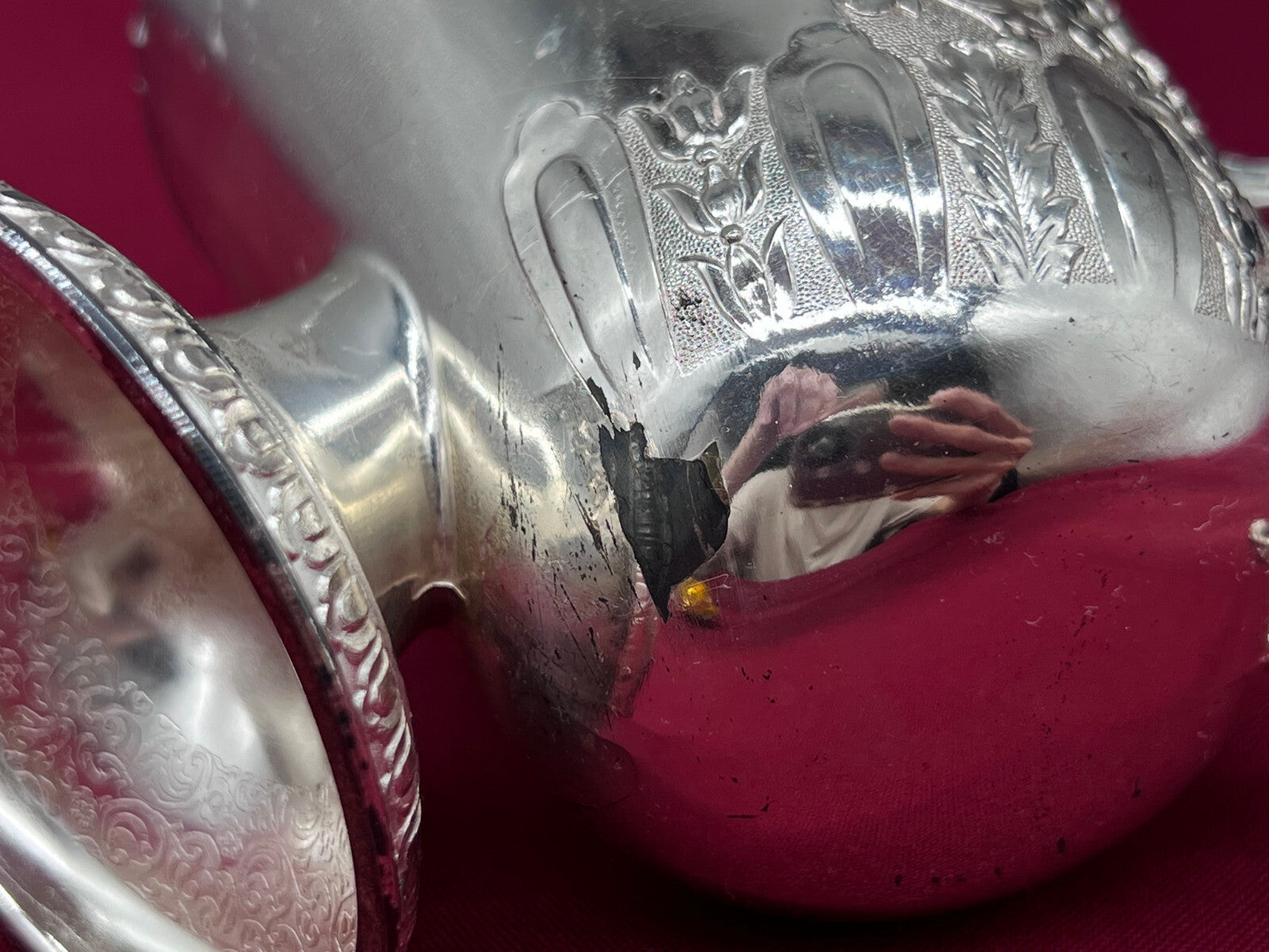 Sehr schöner Zuckerbehälter Dose Metall versilbert und vergoldet