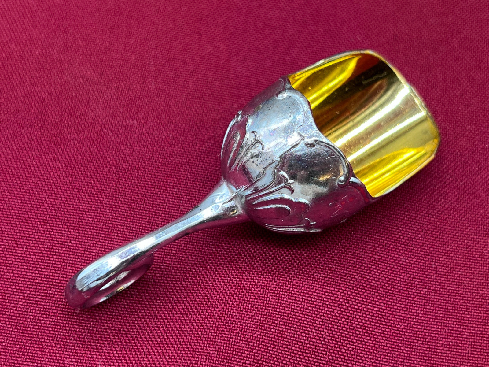 Sehr schöner Zuckerbehälter Dose Metall versilbert und vergoldet