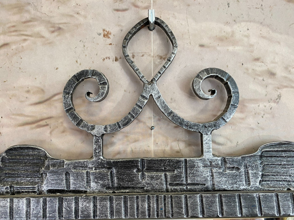 Vintage Wandspiegel Spiegel aus Metall massiv gearbeitet und sehr schwer