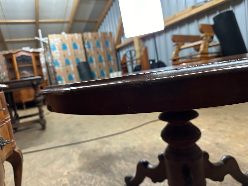 Antiker Beistelltisch Tisch um 1860 aus Mahagoni Niederlande