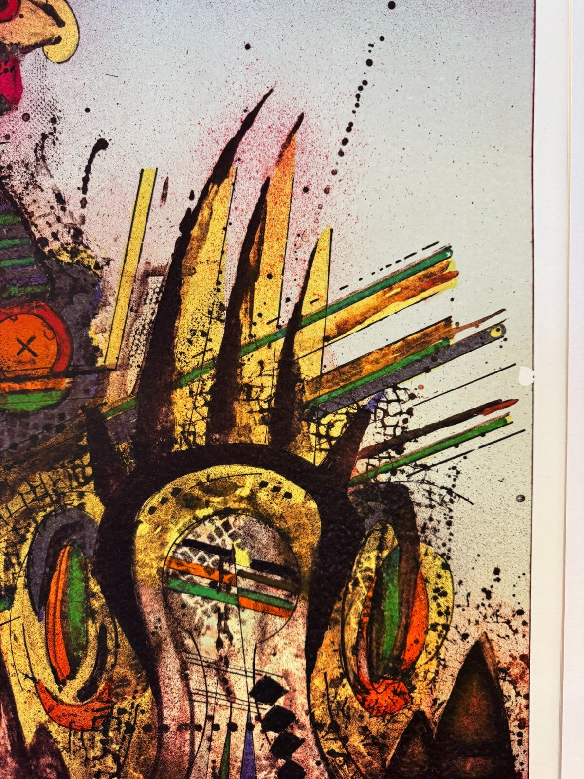 Karel Vysusil (1926-2014) Signierte Lithografie Atomare Zeit 9/25