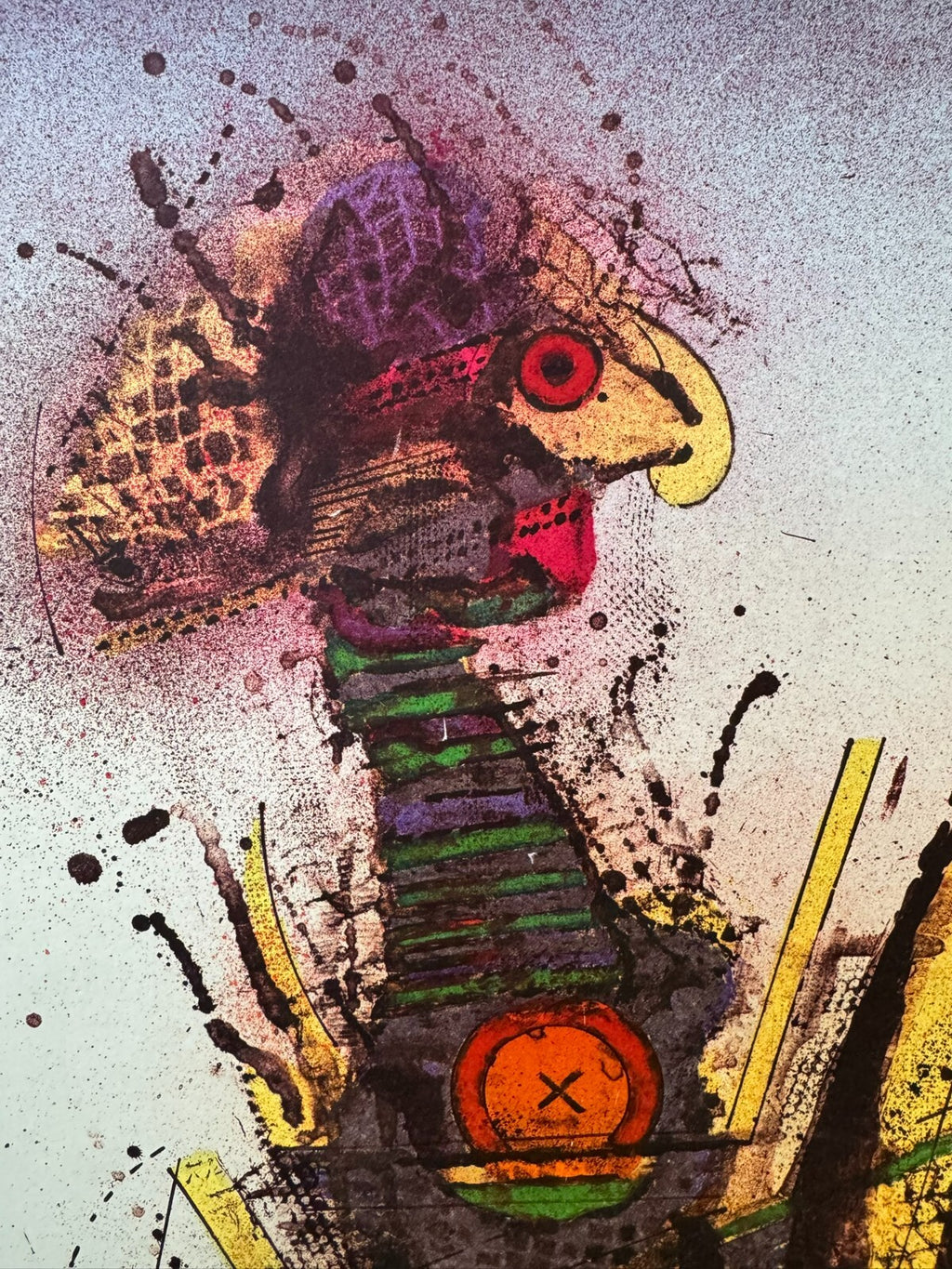 Karel Vysusil (1926-2014) Signierte Lithografie Atomare Zeit 9/25