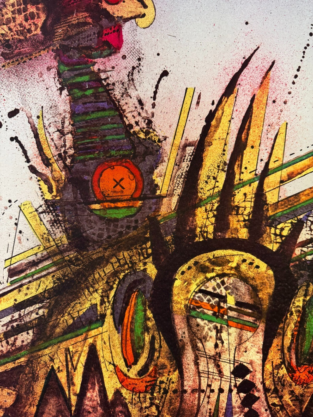 Karel Vysusil (1926-2014) Signierte Lithografie Atomare Zeit 9/25