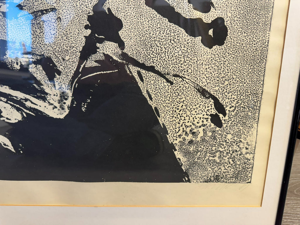 Roman Havlík (1952) Signierte Lithografie Pferderennen