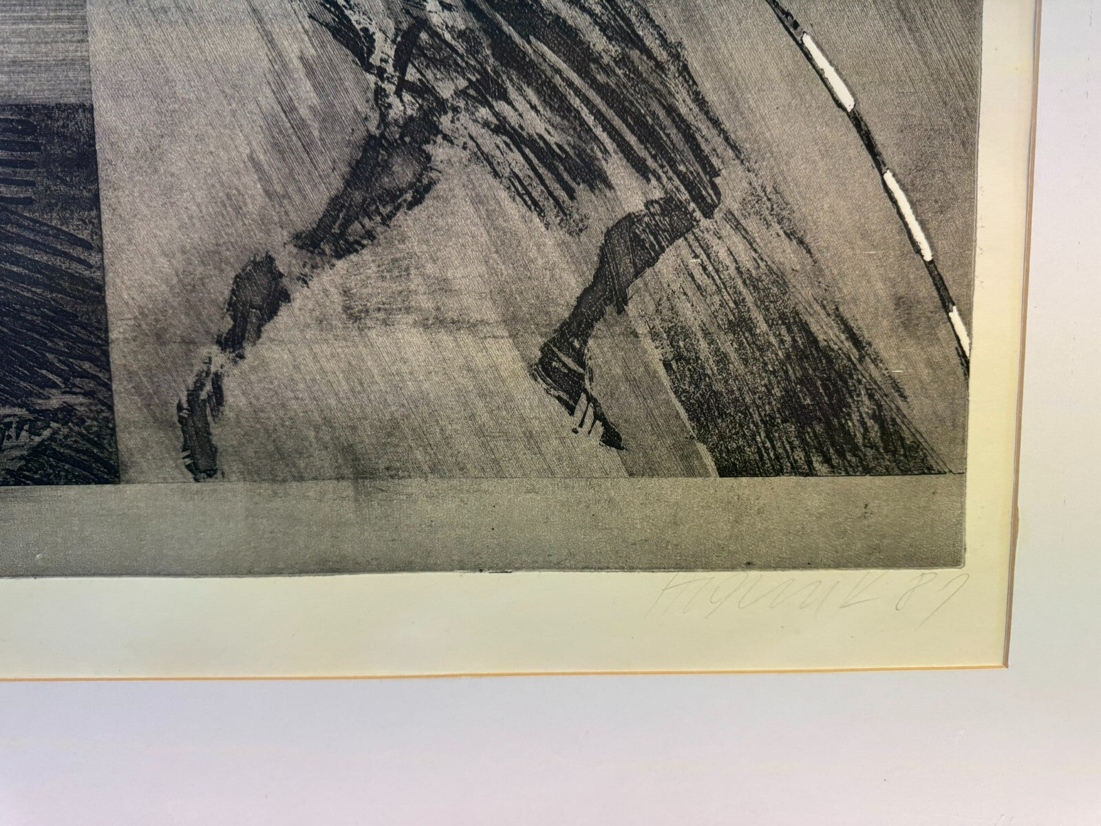 Roman Havlík (1952) Signierte Lithografie der Hochspringer 5/50