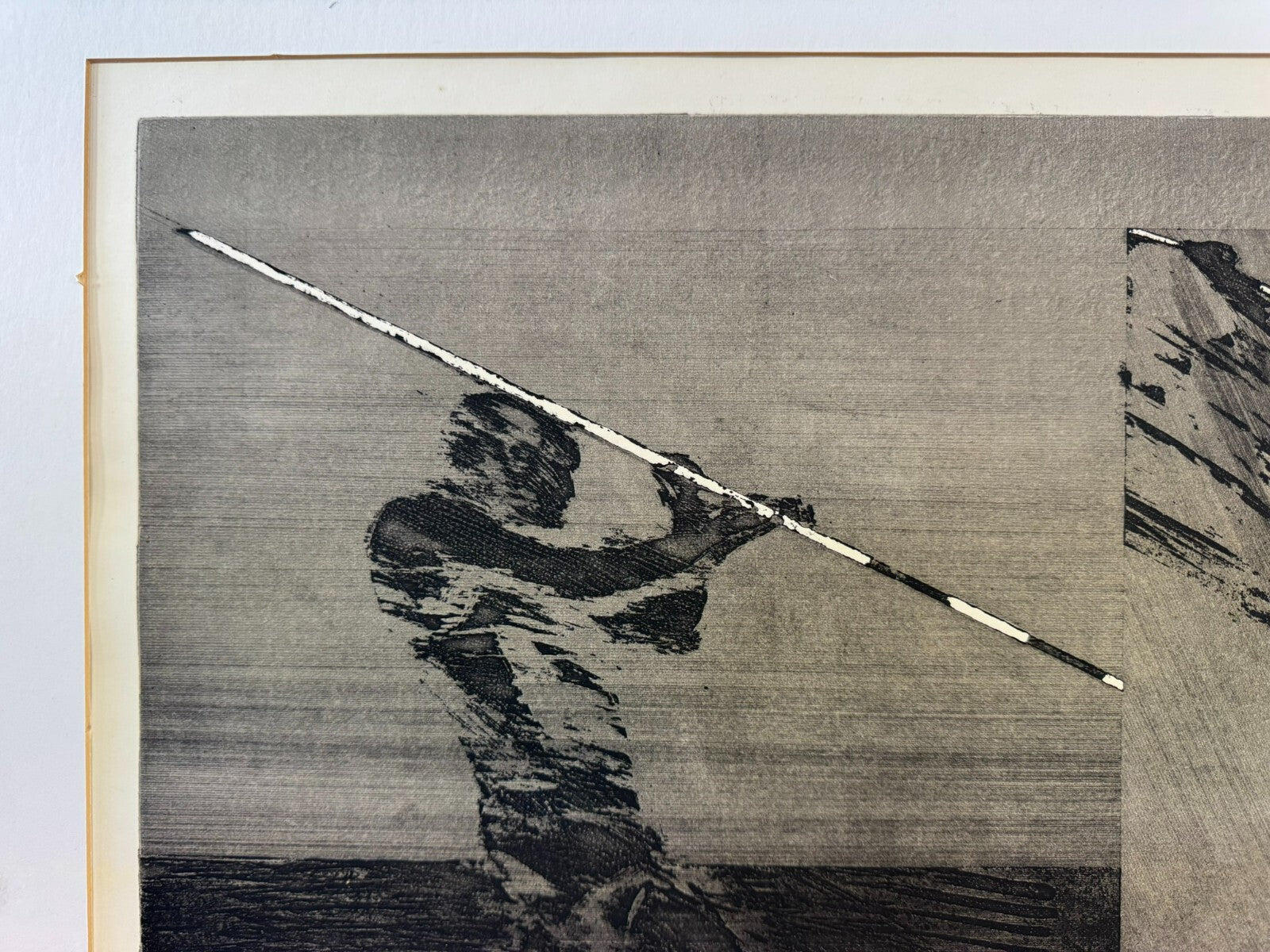 Roman Havlík (1952) Signierte Lithografie der Hochspringer 5/50