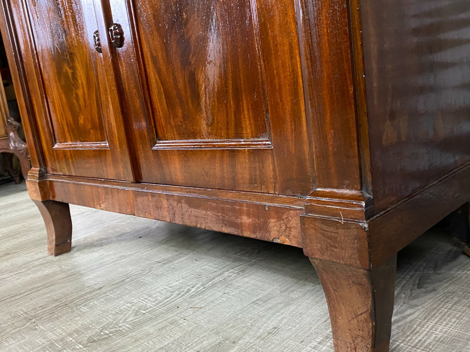 Empire Biedermeier Sekretär um 1820 Mahagoni Furnier Schreibmöbel
