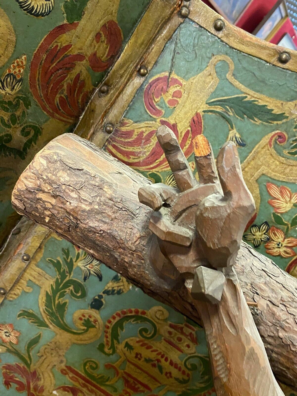 Monumentales Kruzifix Kreuz-Jesus Holz massiv 190cm Joseph Rifesser (1921-2020)