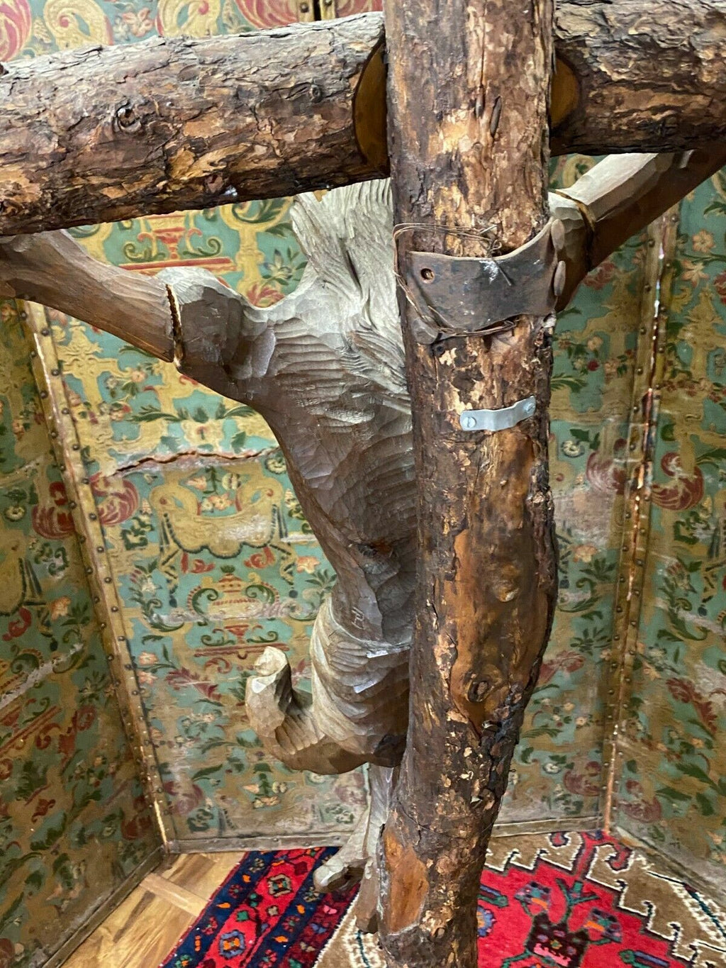 Monumentales Kruzifix Kreuz-Jesus Holz massiv 190cm Joseph Rifesser (1921-2020)
