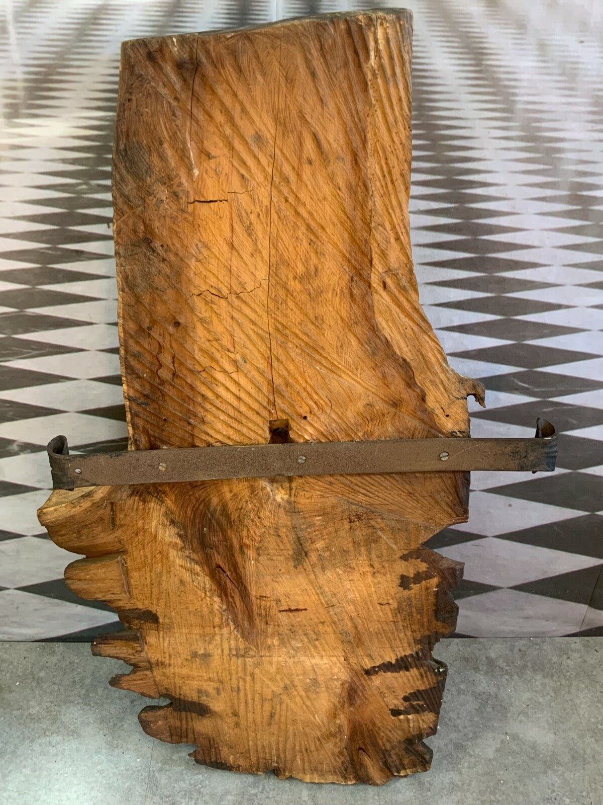 Pfeifenkopf Schnitzwerk aus Holz zur Wandmontage Skulptur Gesicht handgefertigt