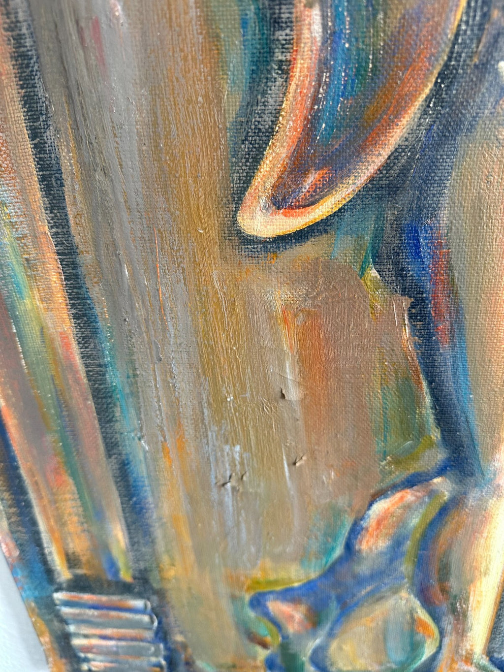 Ölgemälde Engel und Akrobatin Gemälde Parfianskij A. Zaripov gross 100x90cm