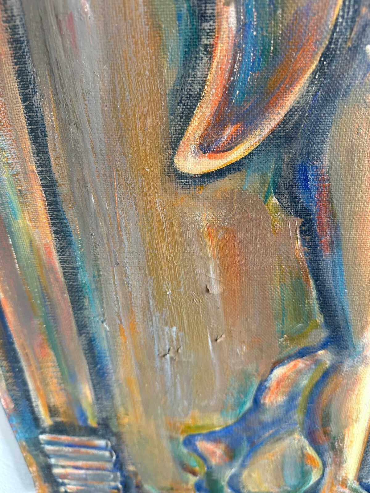 Ölgemälde Engel und Akrobatin Gemälde Parfianskij A. Zaripov gross 100x90cm