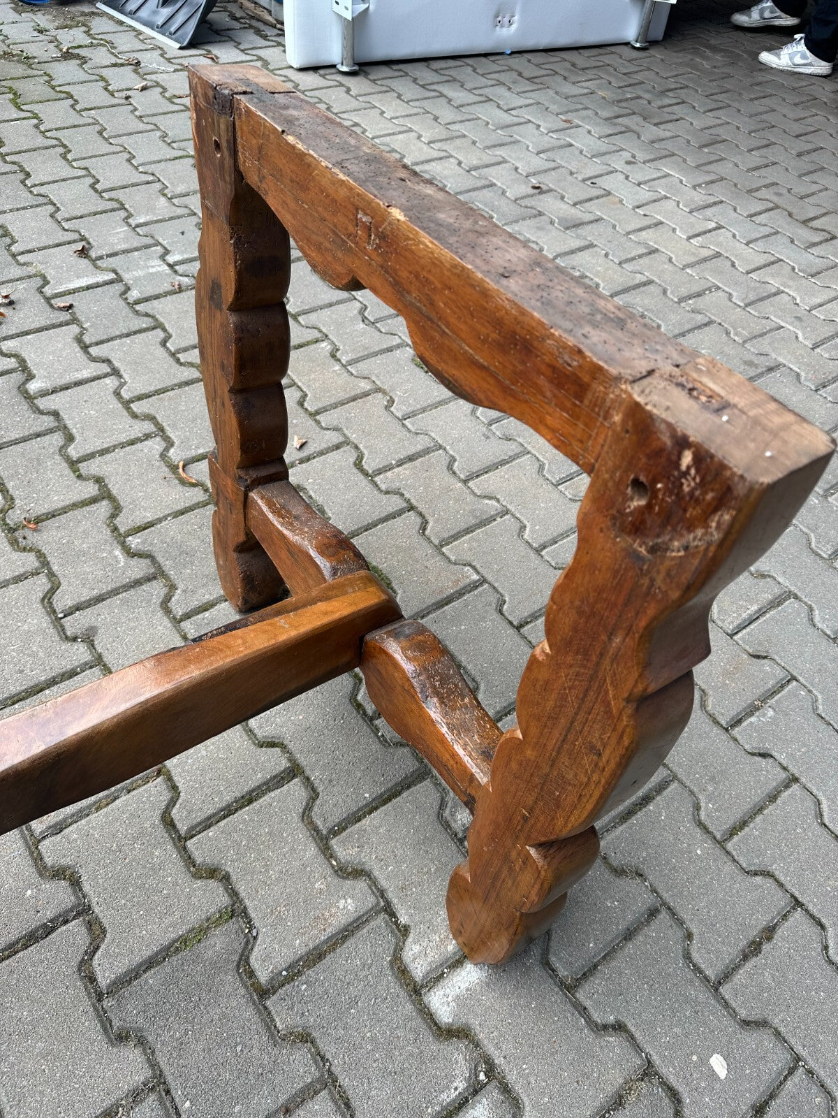 Antiker Esstisch Barock Tisch 18 tes Jhdt Eiche massiv 3m am Stück gearbeitet