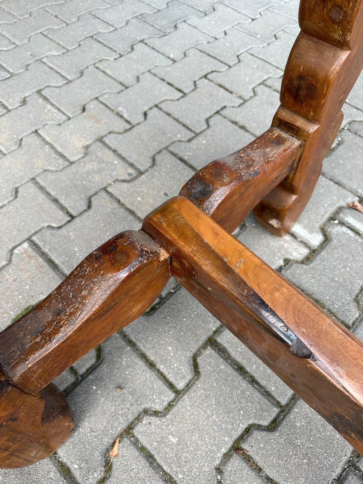 Antiker Esstisch Barock Tisch 18 tes Jhdt Eiche massiv 3m am Stück gearbeitet