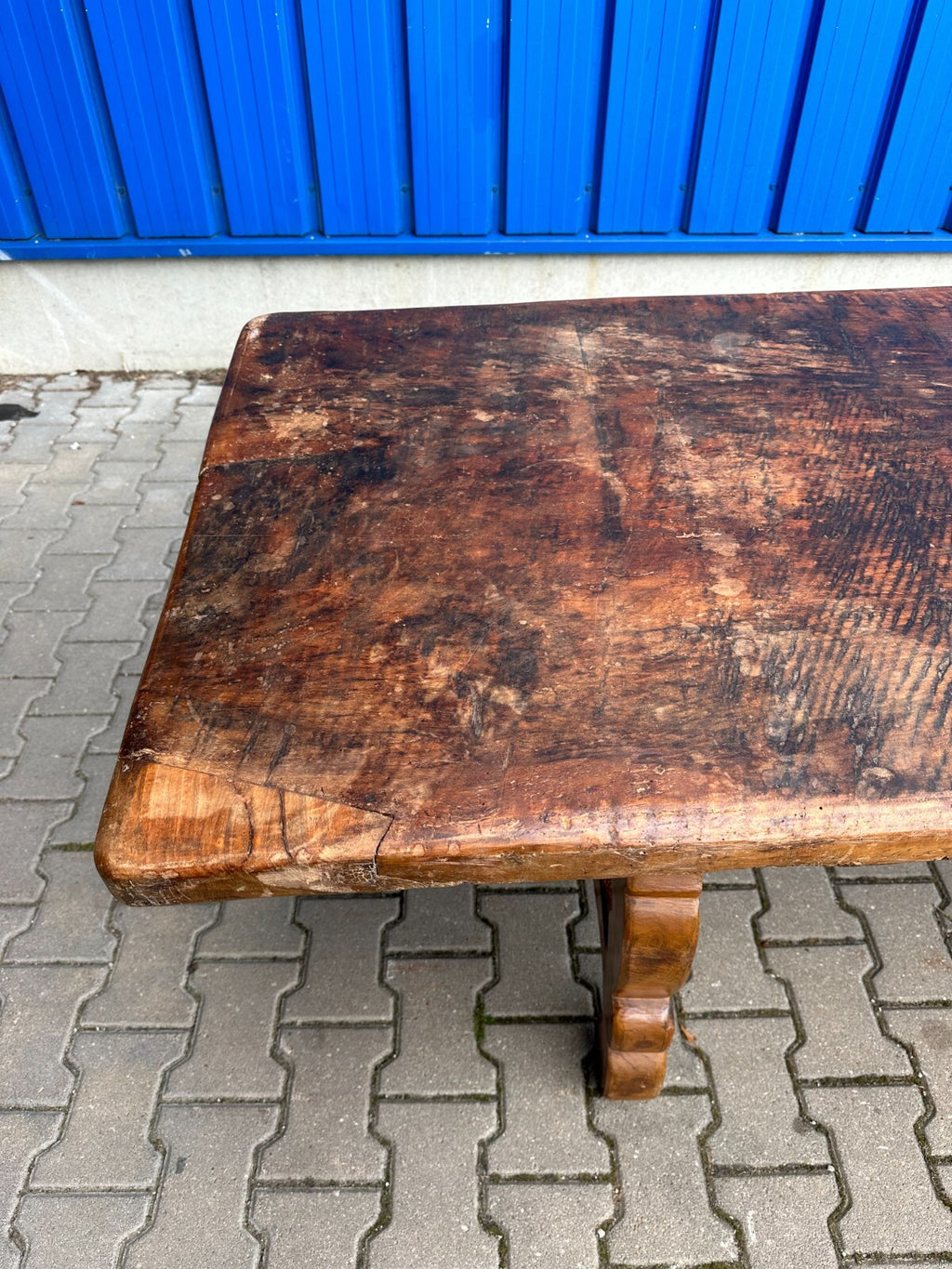 Antiker Esstisch Barock Tisch 18 tes Jhdt Eiche massiv 3m am Stück gearbeitet