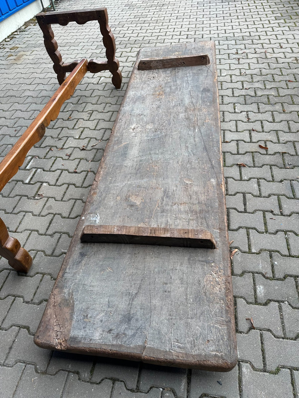Antiker Esstisch Barock Tisch 18 tes Jhdt Eiche massiv 3m am Stück gearbeitet