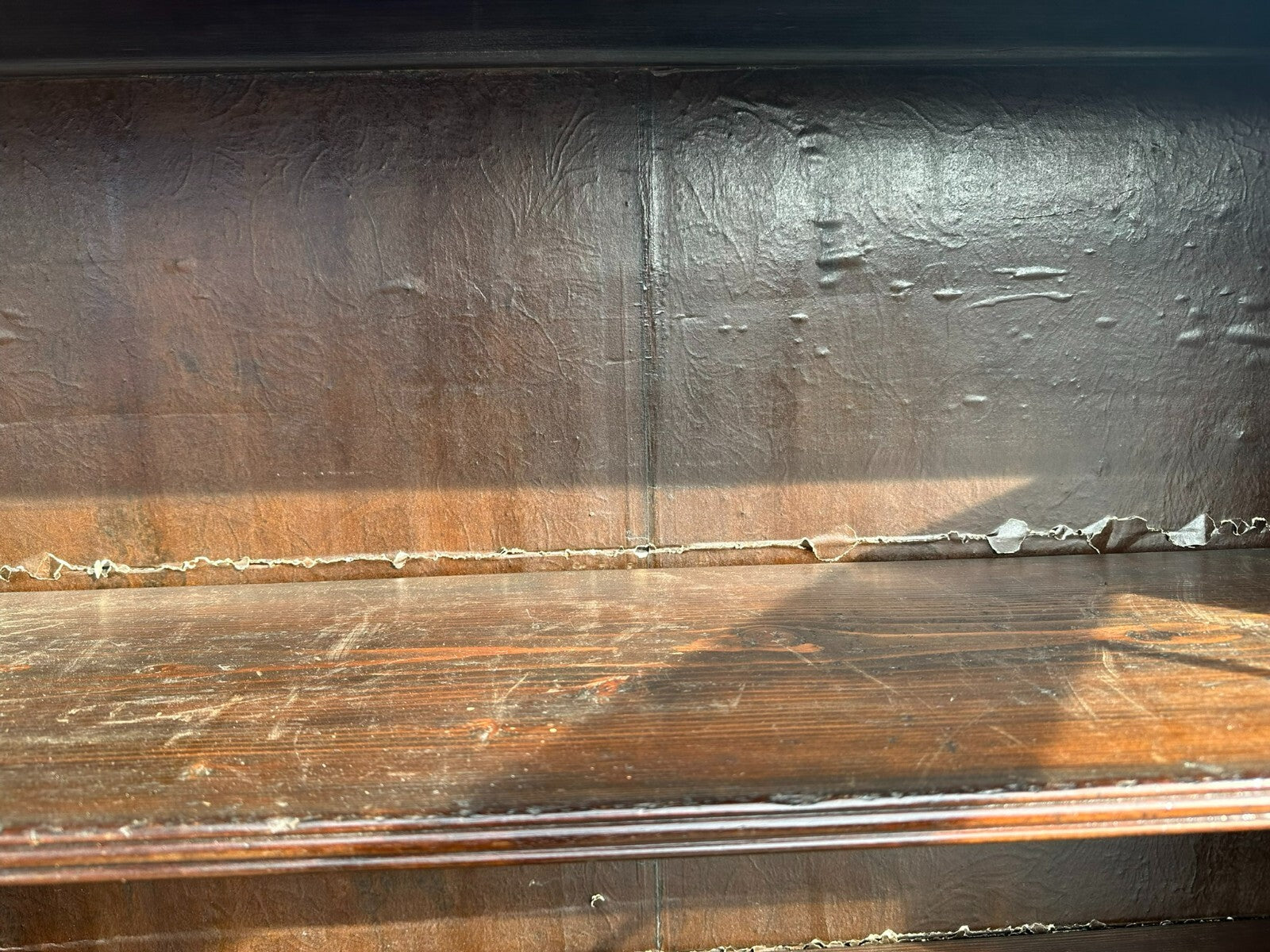 Antiker Englischer Sekretär um 1820/1840 aus Eiche mit Vitrine Aufsatzsekretär
