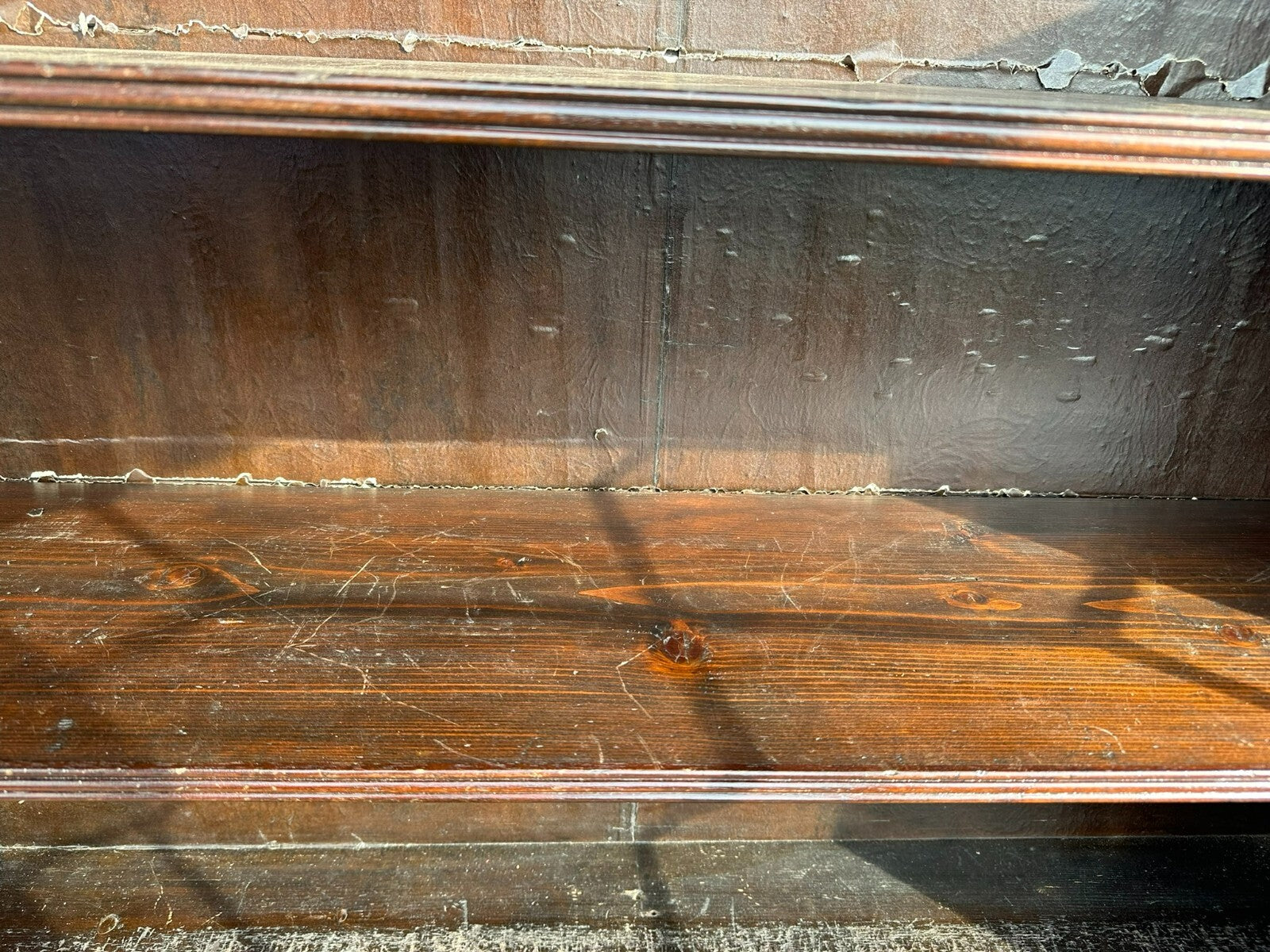 Antiker Englischer Sekretär um 1820/1840 aus Eiche mit Vitrine Aufsatzsekretär