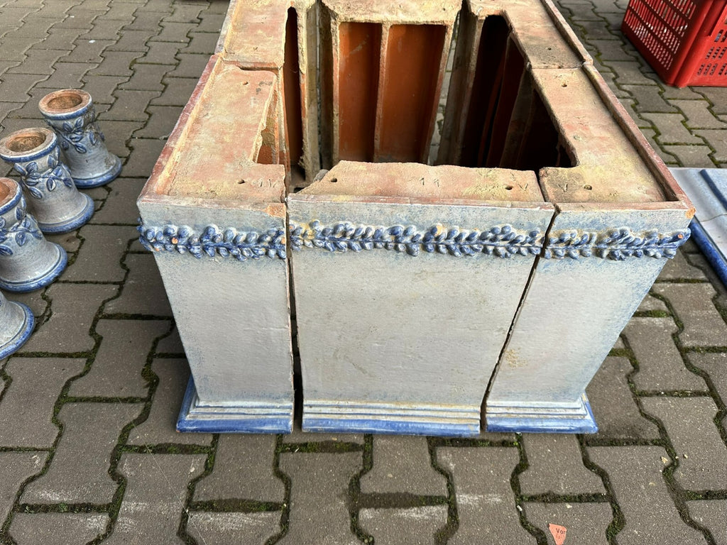 Grundofen Ofen Kachelofen in Historismus Stil Nymphen Betrieb mit Heizspirale