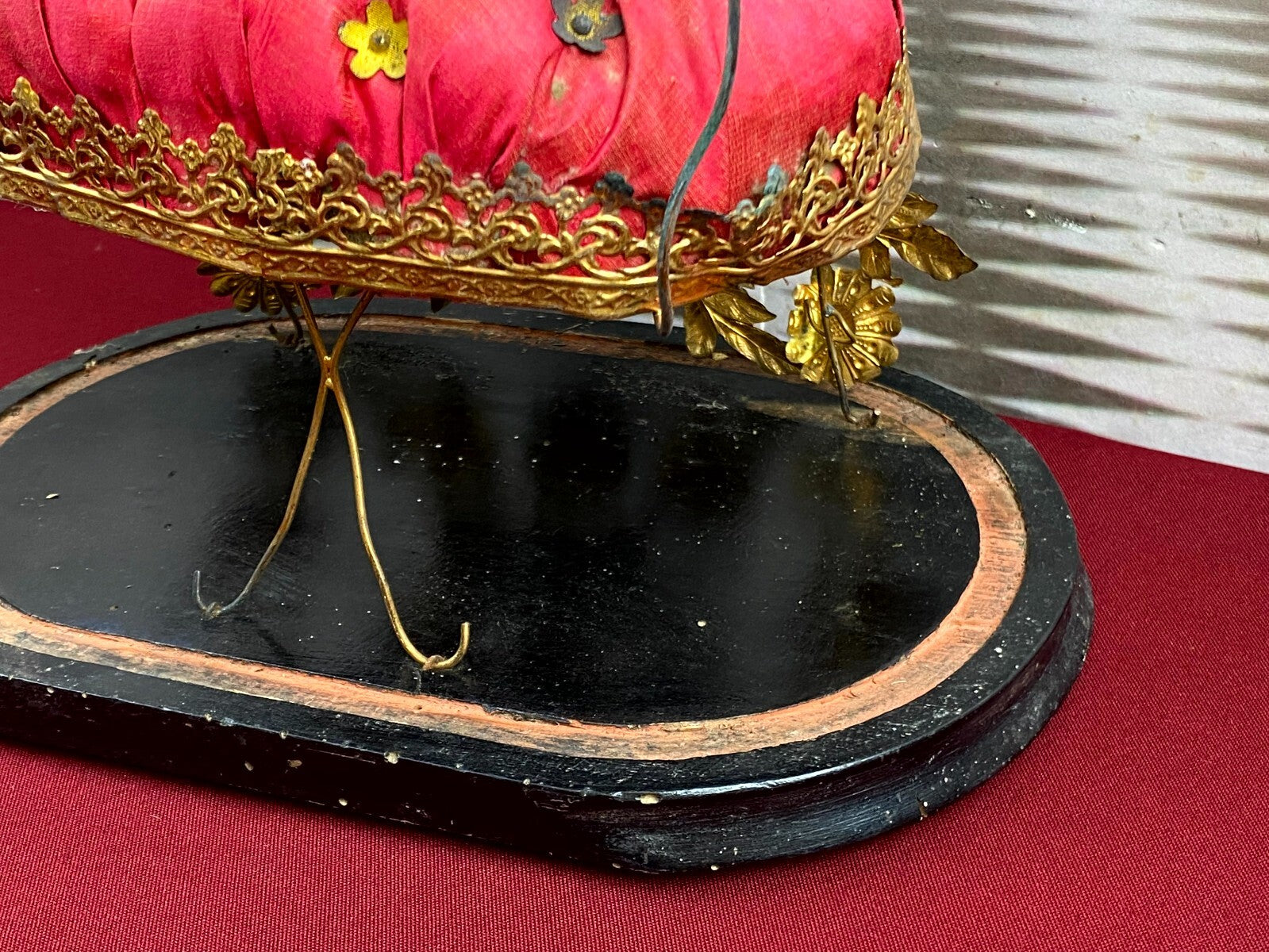 Globe De Mariee Hochzeit Andenken Frankreich Napoleon Iii Stil Blumen Glassturz