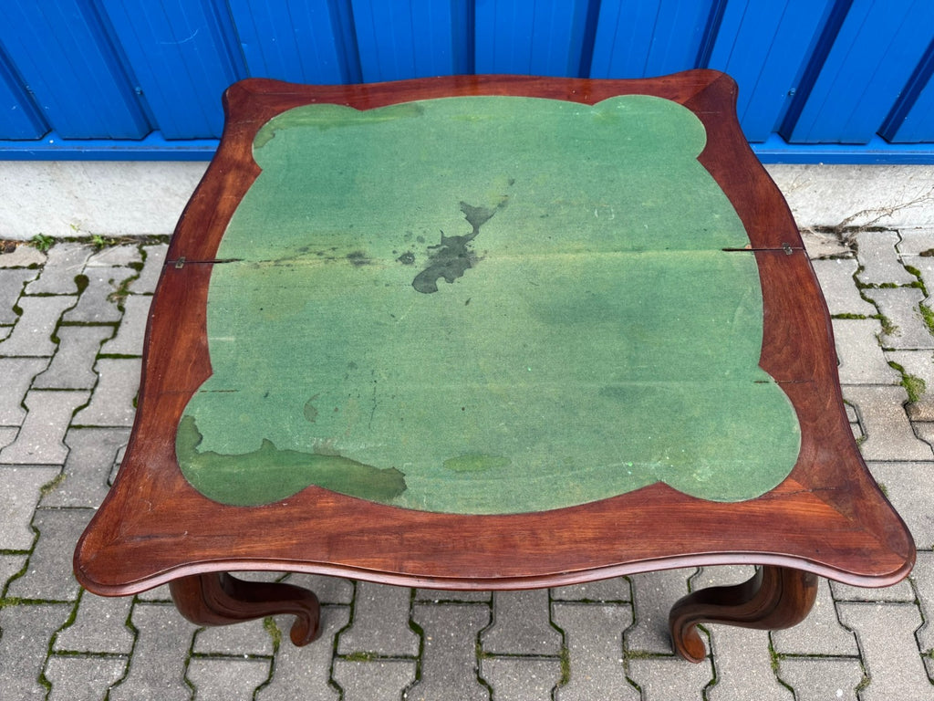 Antiker Tisch Spieltisch Beistelltisch Louis Philippe um 1860 Mahagoni