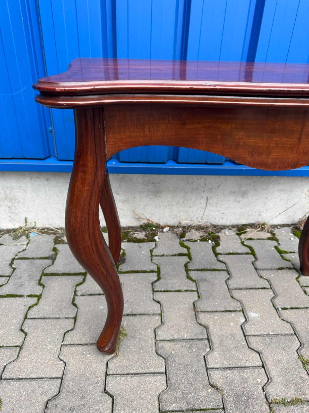 Antiker Tisch Spieltisch Beistelltisch Louis Philippe um 1860 Mahagoni