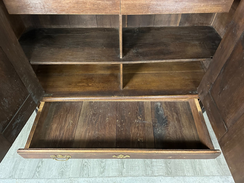 Antiker Barockschrank Louis Xv 18 tes Jhdt Eiche massiv Barock Schrank