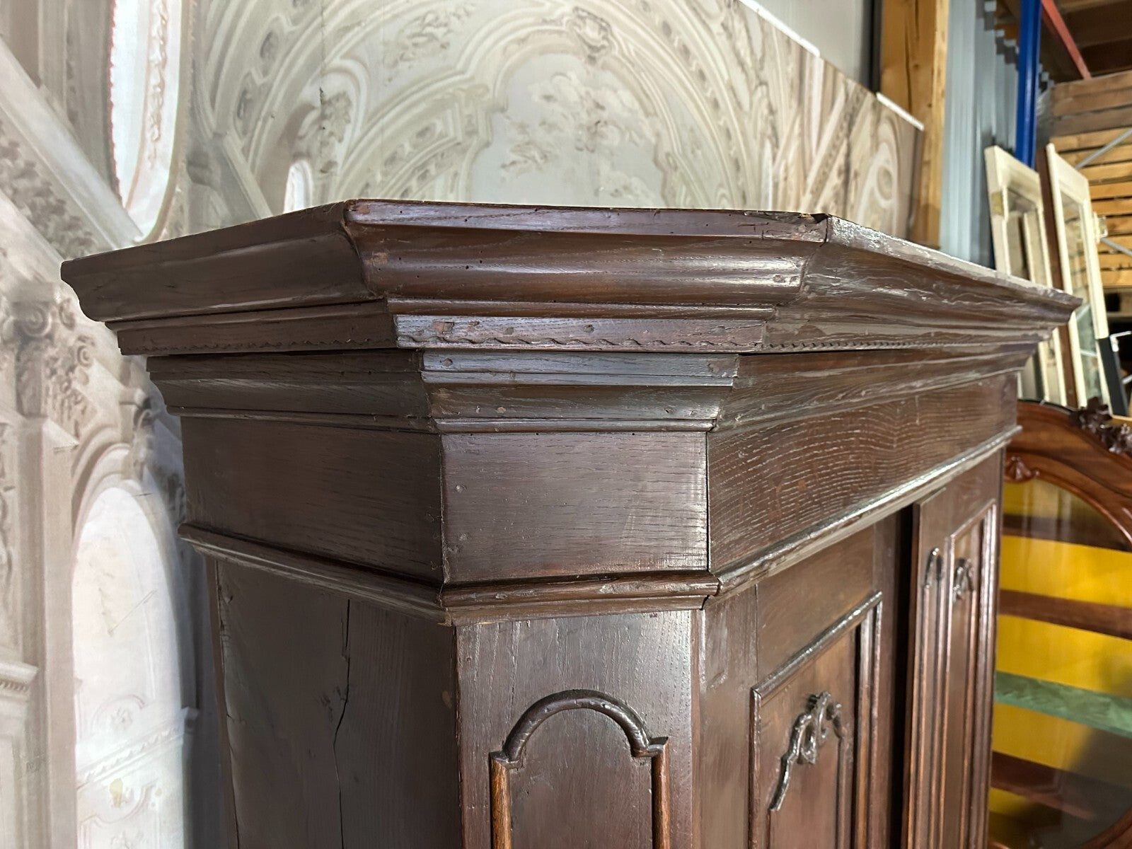 Antiker Barockschrank Louis Xv 18 tes Jhdt Eiche massiv Barock Schrank