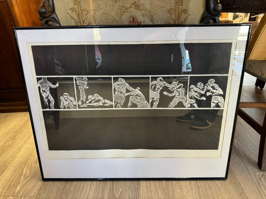 Roman Havlík (1952) Signierte Lithografie Boxer