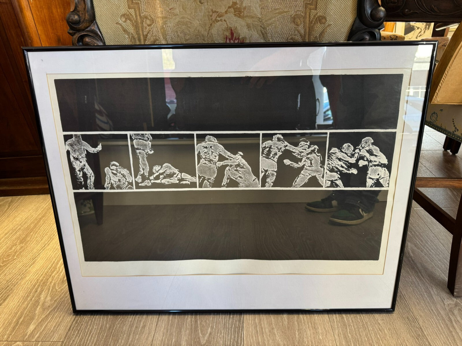 Roman Havlík (1952) Signierte Lithografie Boxer