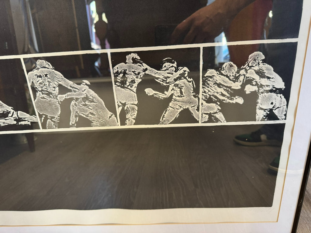 Roman Havlík (1952) Signierte Lithografie Boxer