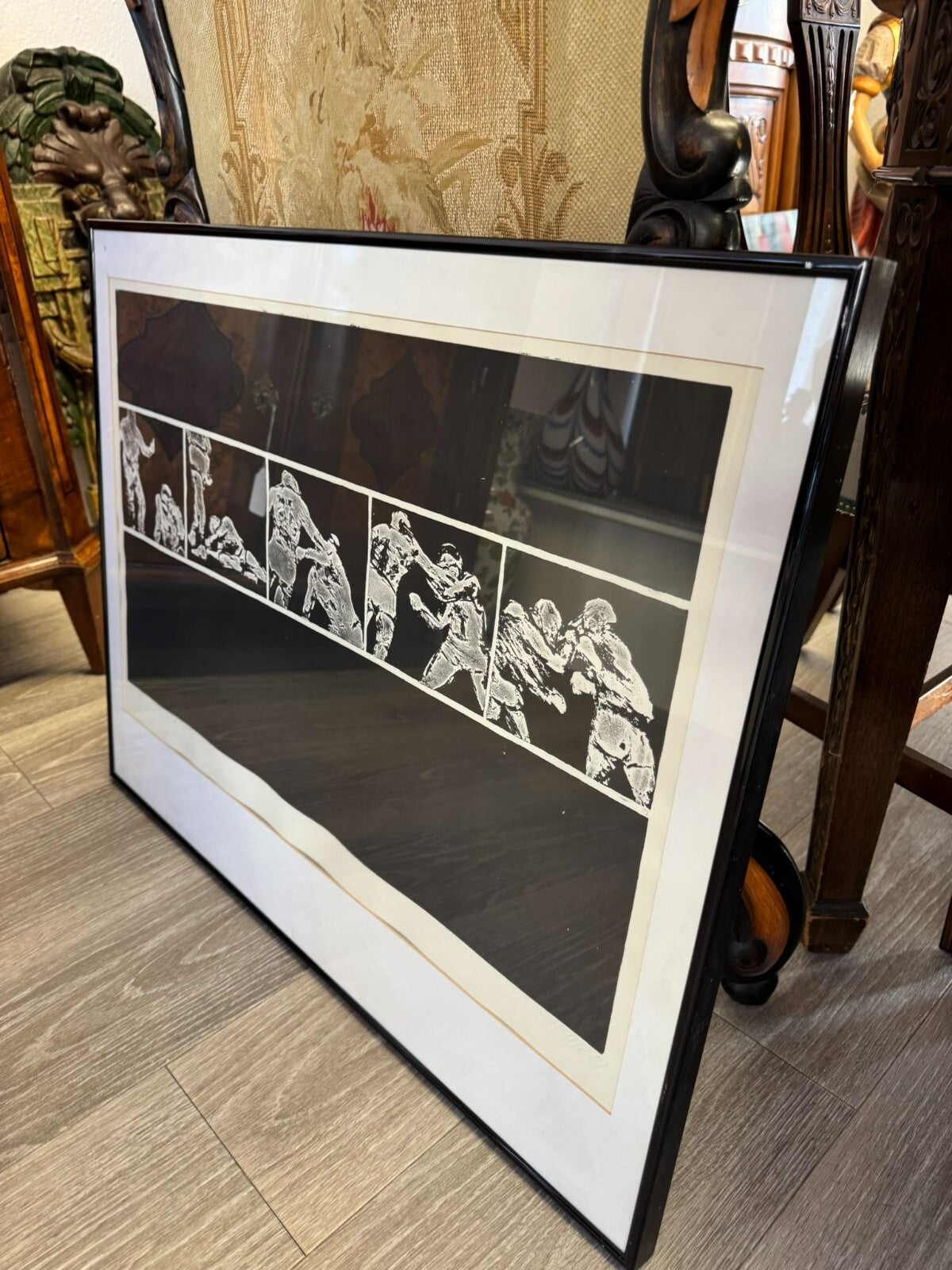 Roman Havlík (1952) Signierte Lithografie Boxer