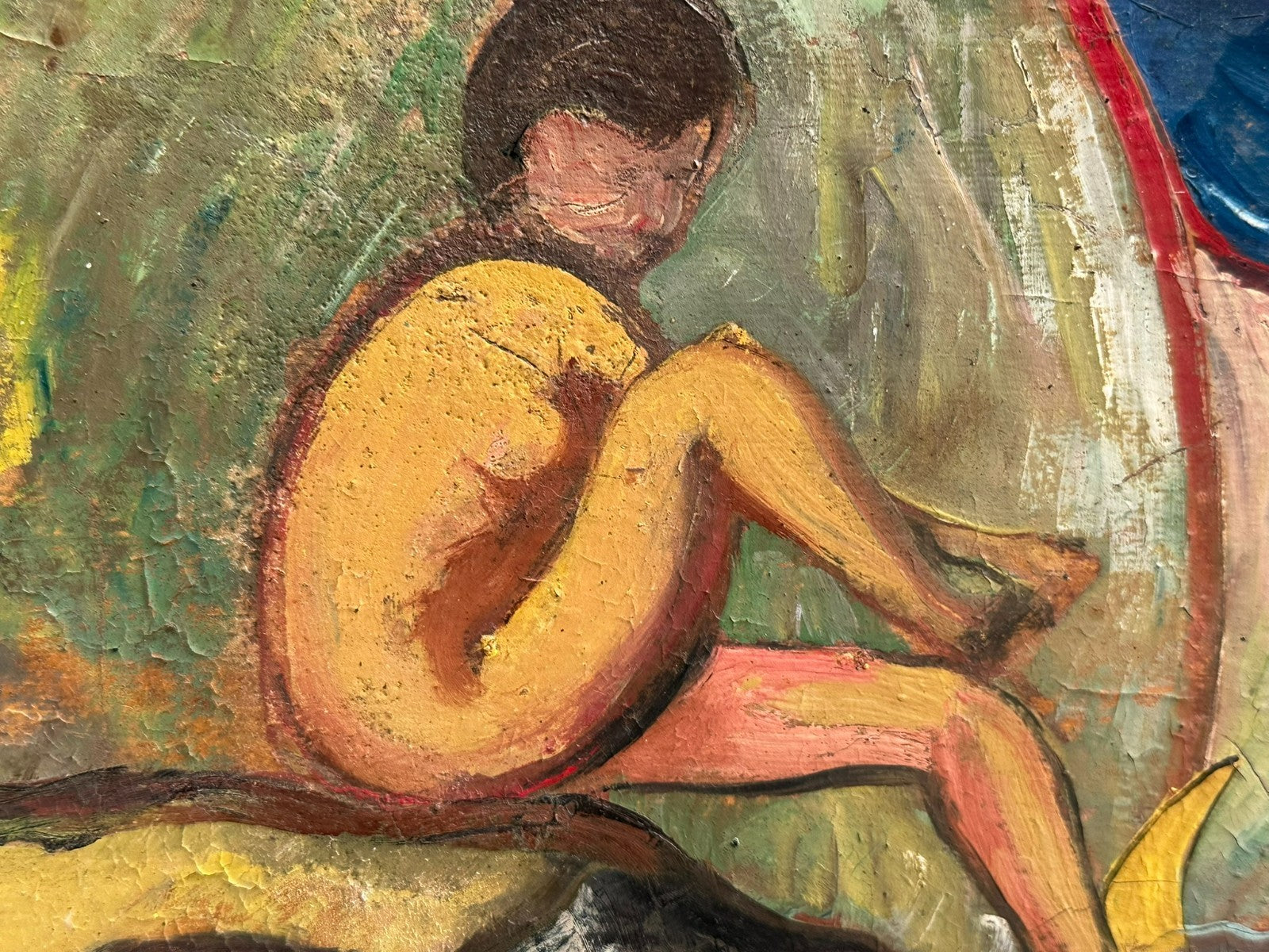 C. von Hofmann Ölgemälde Akt Erotik Gemälde Nackte Personen am Strand