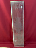 ANTIKE GLASSCHEIBE FENSTER GLAS JUGENDSTIL UM 1890 FENSTER GIRLANDEN 29,5x121cm