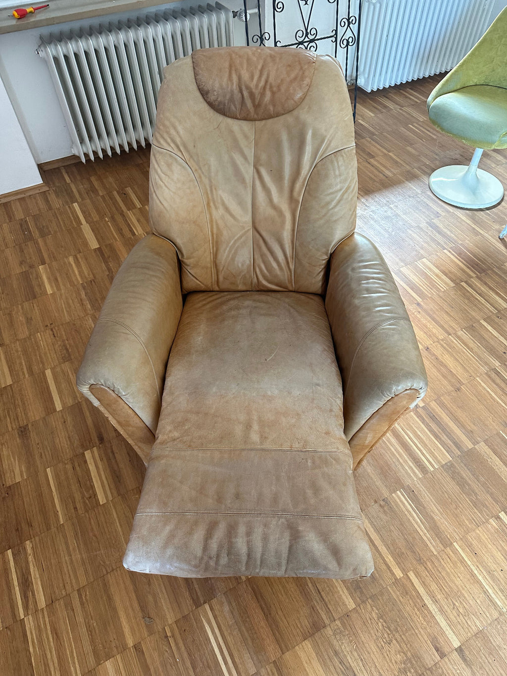 Himola Relax Sessel Leder Mechanisch Vintage Sessel