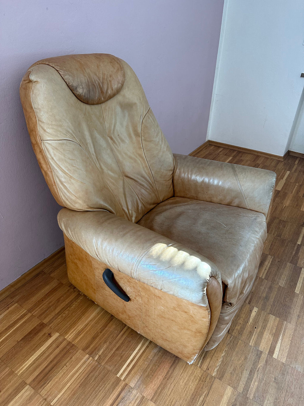 Himola Relax Sessel Leder Mechanisch Vintage Sessel