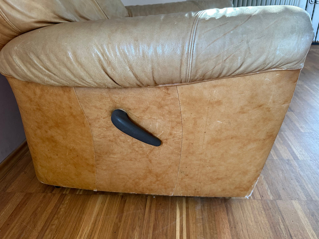 Himola Relax Sessel Leder Mechanisch Vintage Sessel