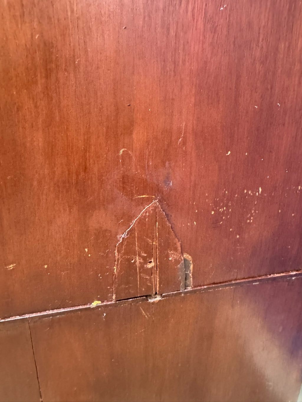 Antike Aufsatz Vitrine mit Sekretär Mahagoni England 19 tes Jhdt