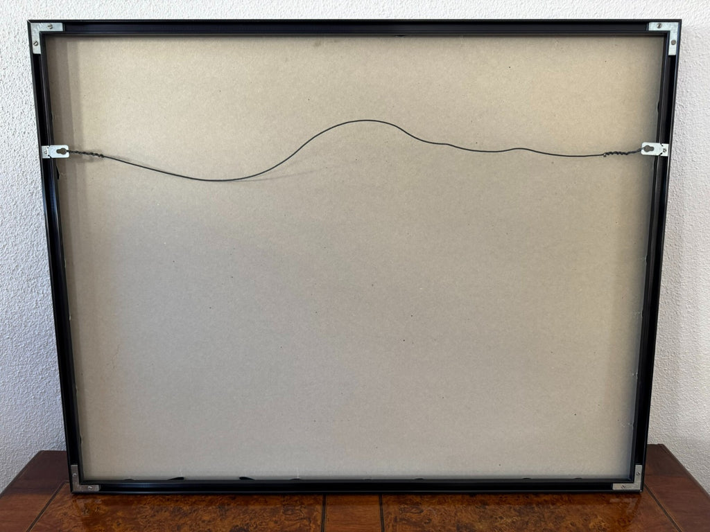 Signierte Lithografie Hinter Glas die Läufer 7/50