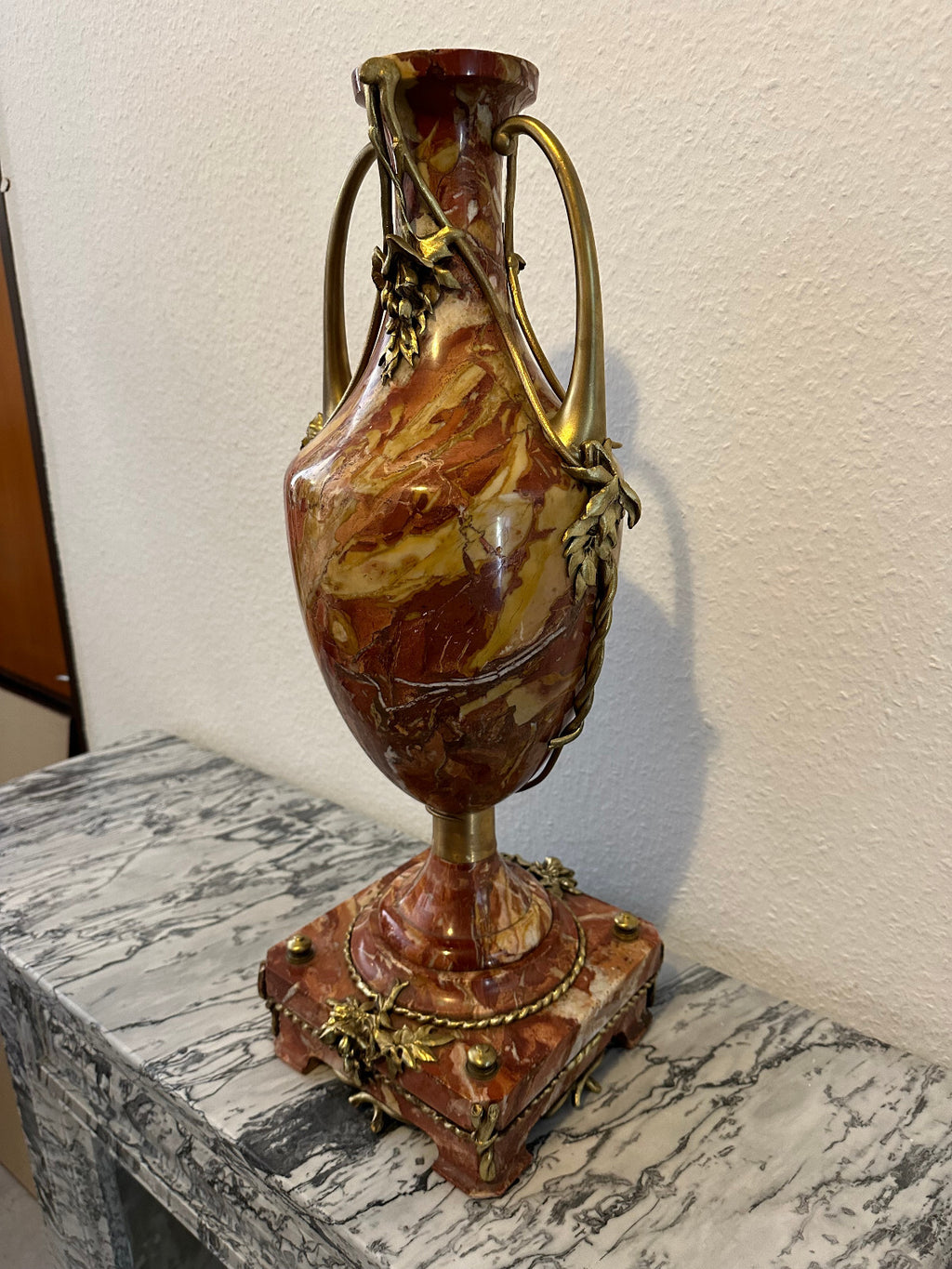 Antiker Beisteller um 1900 Cassolette Bronze Beschlag um 1900 Jugendstil