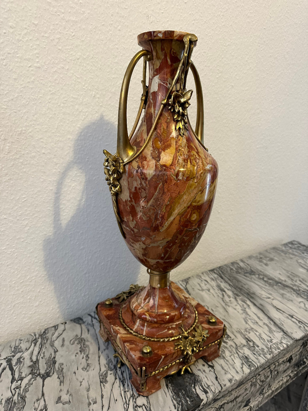 Antiker Beisteller um 1900 Cassolette Bronze Beschlag um 1900 Jugendstil