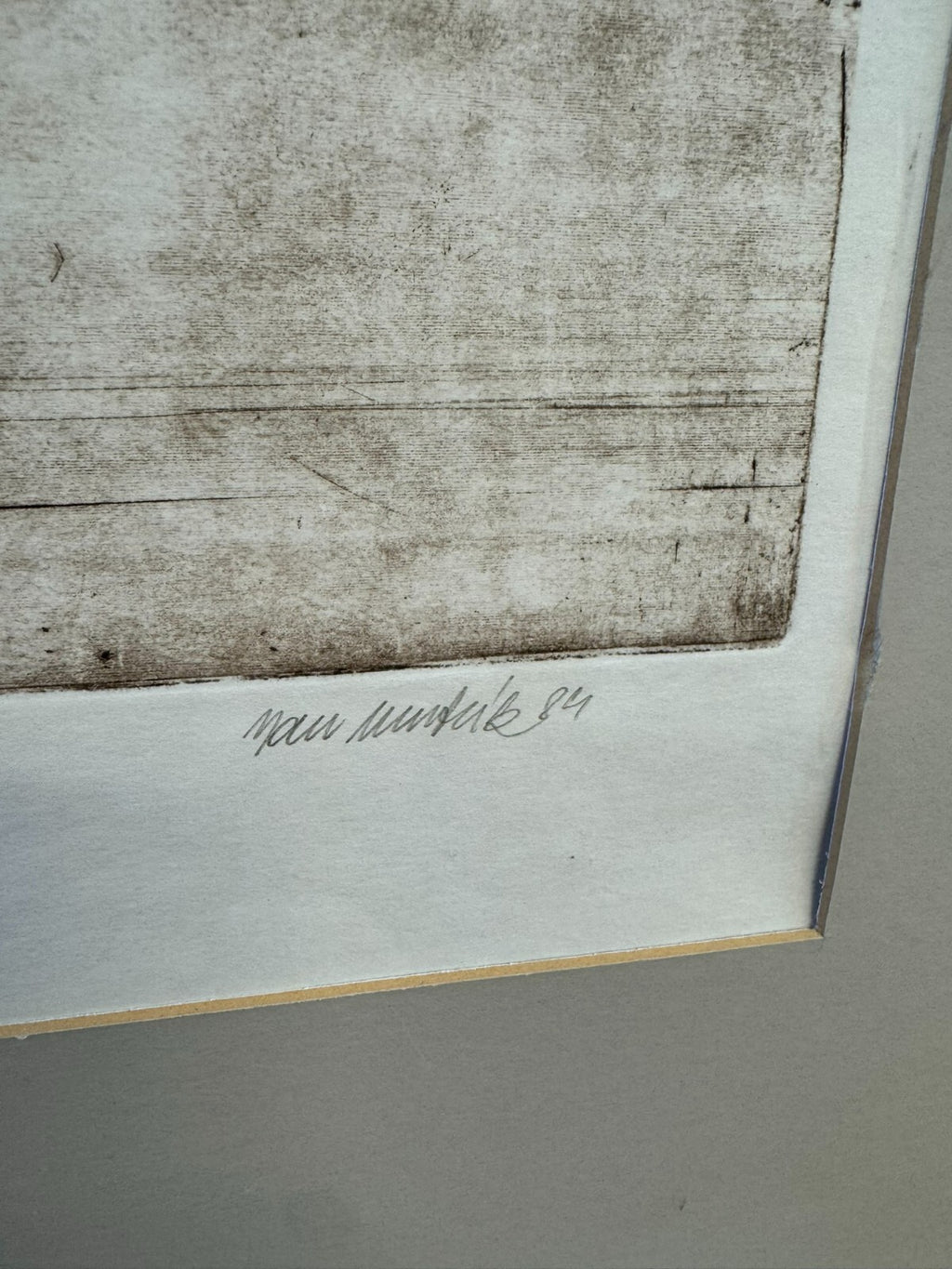 Jan Mentlík (1929) Signierte Lithografie ein Verliebter Pierot 8/50