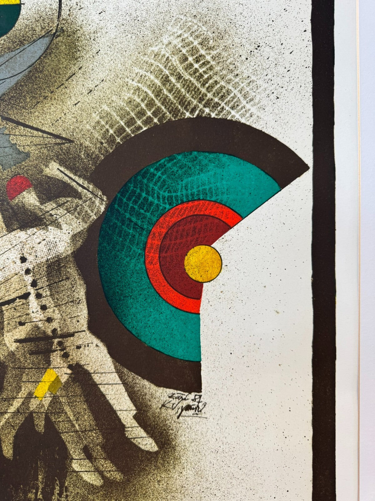 Karel Vysusil (1926-2014) Signierte Lithografie die Bedrohung 28/30
