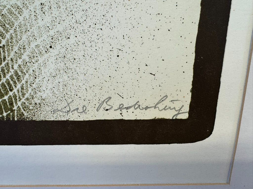 Karel Vysusil (1926-2014) Signierte Lithografie die Bedrohung 28/30