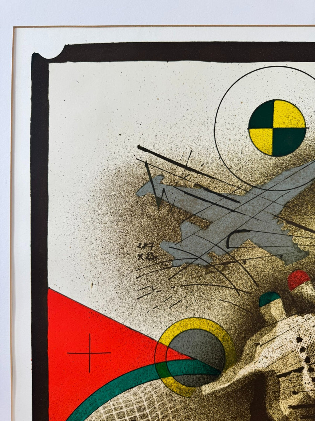 Karel Vysusil (1926-2014) Signierte Lithografie die Bedrohung 28/30