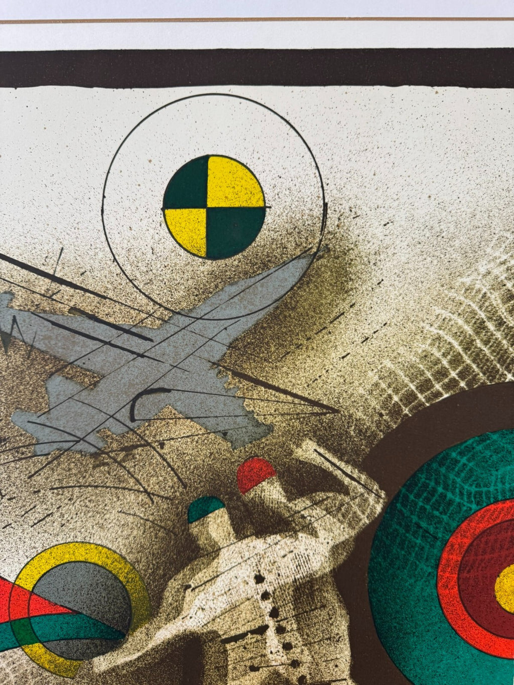 Karel Vysusil (1926-2014) Signierte Lithografie die Bedrohung 28/30
