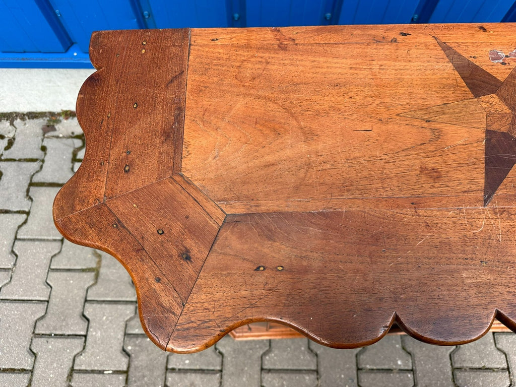 Antike Barockkommode Barock Kommode Mahagoni massiv Stern Intarsien Holland 18JH