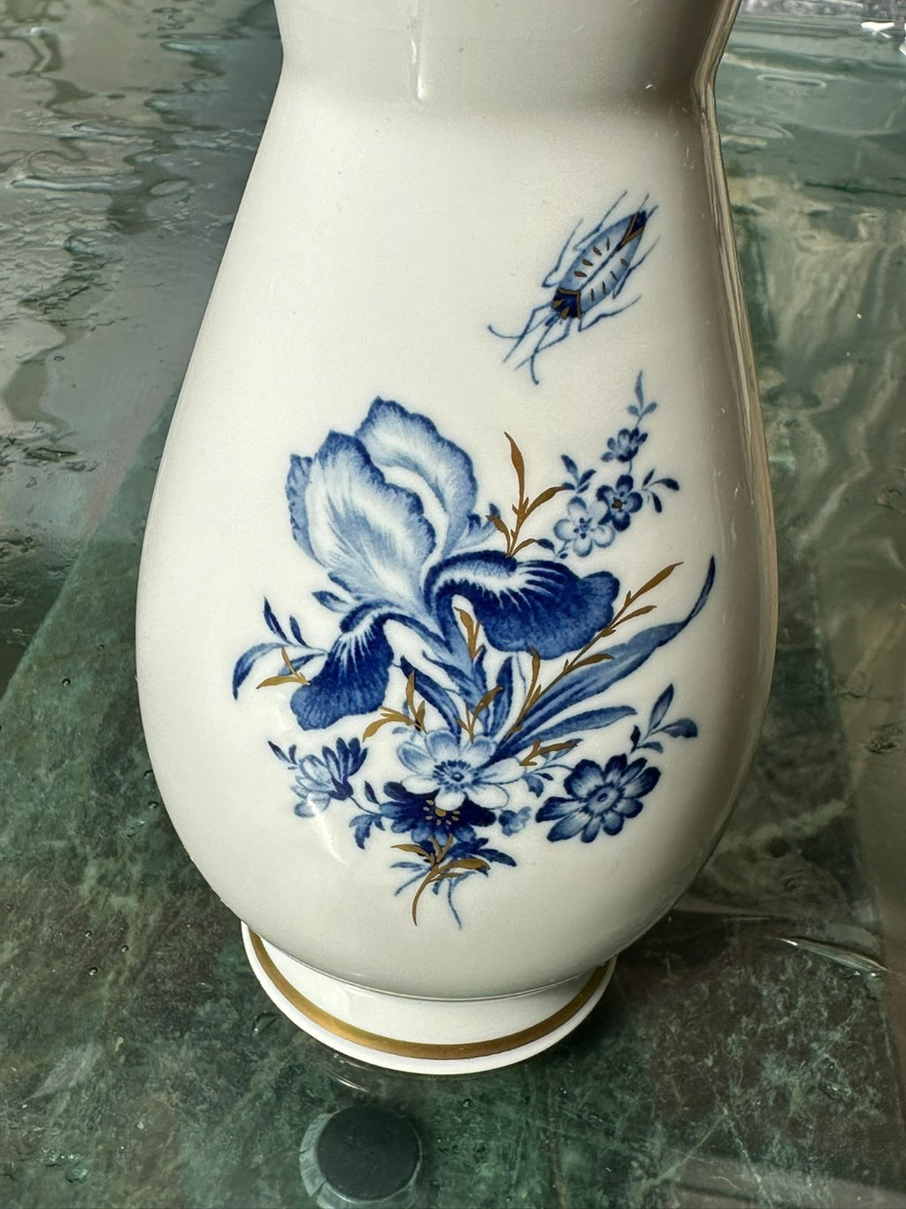 Meissen Porzellan Vase handbemalt Erste Wahl Blumen