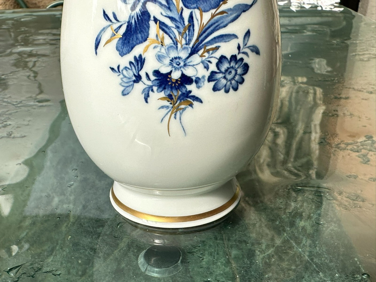 Meissen Porzellan Vase handbemalt Erste Wahl Blumen
